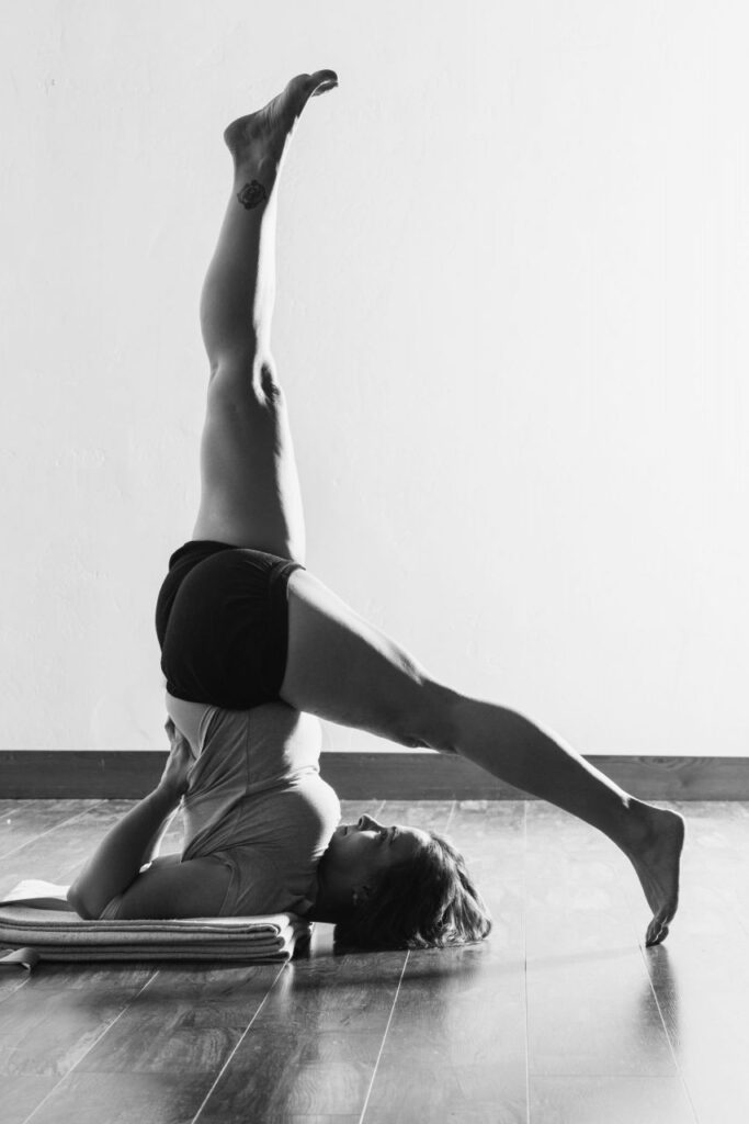 Iyengar Yoga in Kalispell, Montana. Photographed by Mandy Mohler of Field Guide Designs.